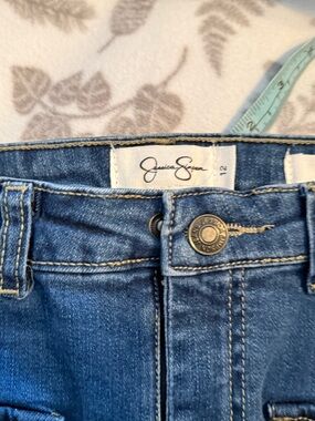 Jessica Simpson Girls  Blue Denim Jean Skirt Size 12